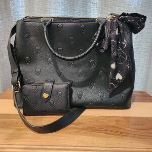 Betsey Johnson Skullicious Handbag and Wallet Set